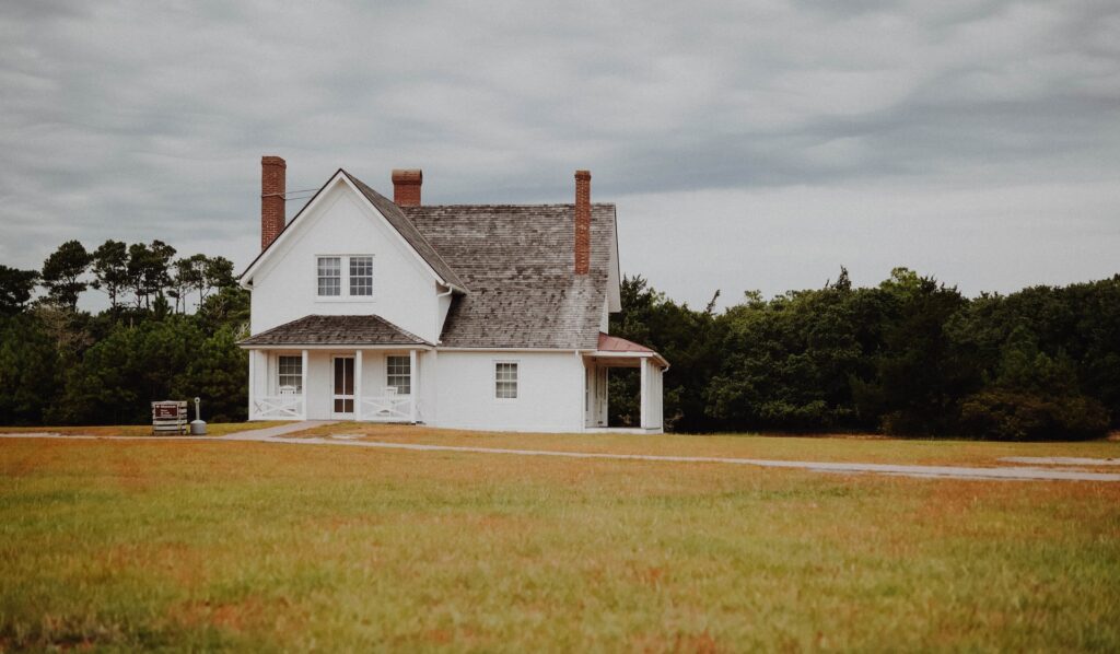 house in a rural area